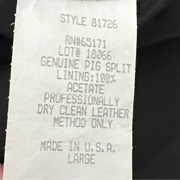 NWT VTG Leather Frontier Collection Western Boho Fringe Concho Brown 80’s Coat L - Picture 16 of 16